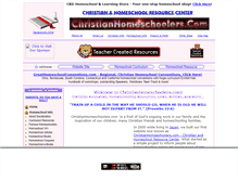 Tablet Screenshot of christianhomeschoolers.com